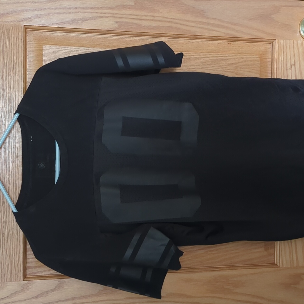 Black Jersey style t-shirt
